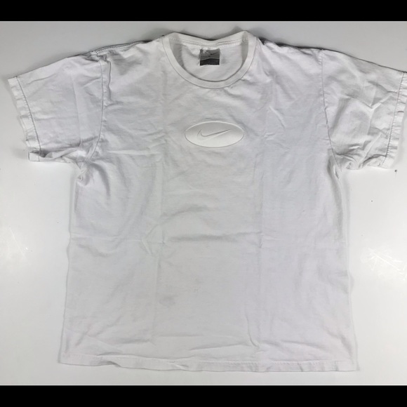 90s Nike white embroidered check shirt - Picture 1 of 4